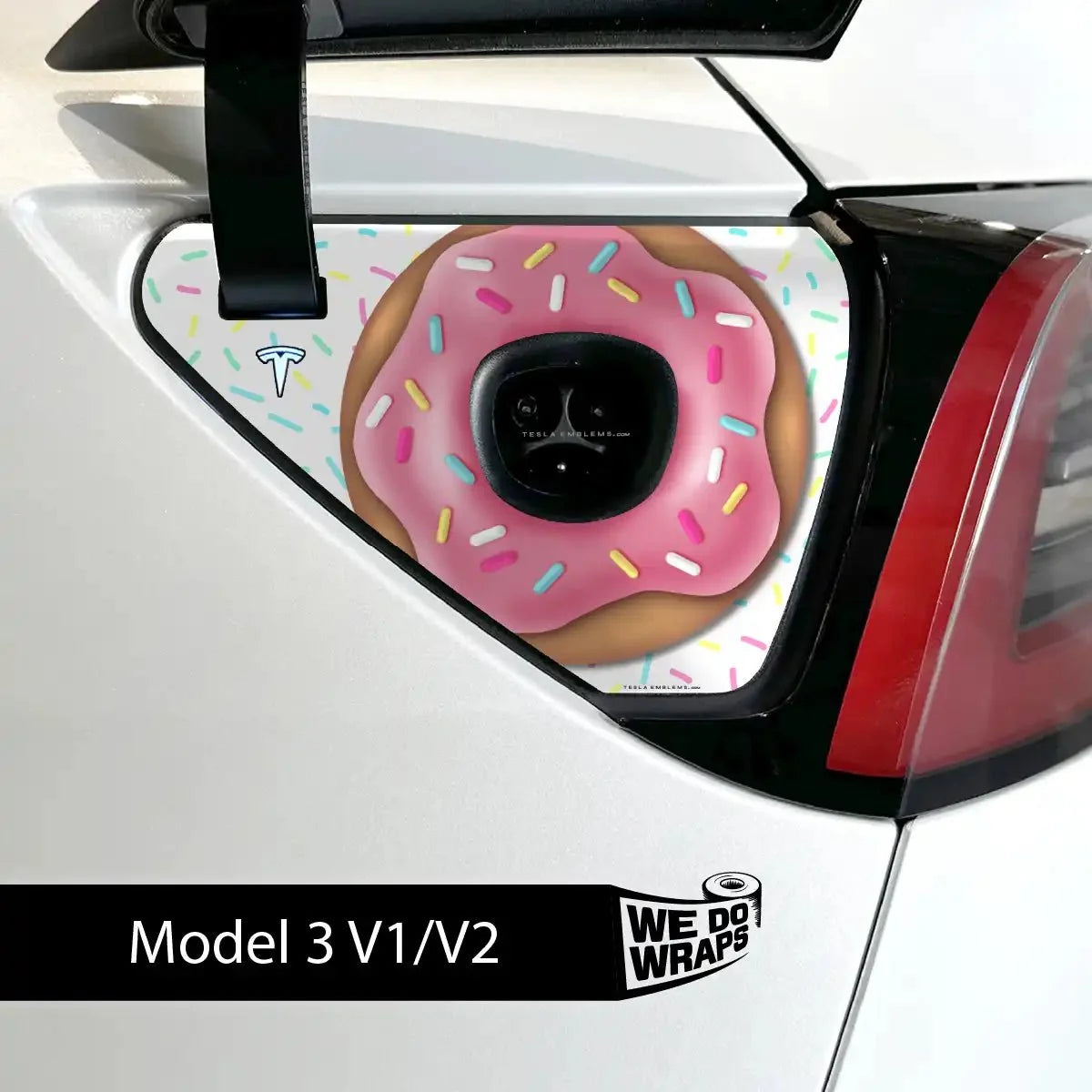 Donut Tesla Charge Port Wrap | Model 3