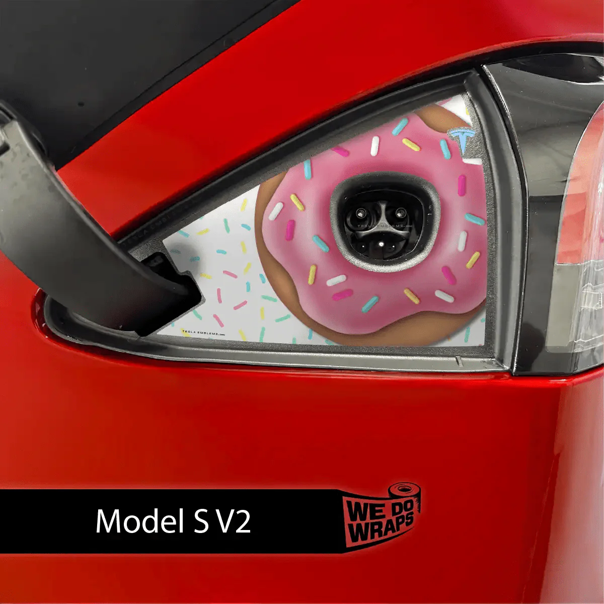 Donut Tesla Charge Port Wrap | Model S