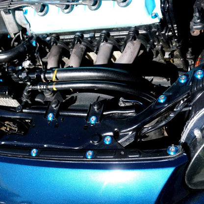 ZSPEC Stage-3 Dress Up Bolts® Fastener Kit for '97-99 Honda Civic/Del Sol 1.6L D-Series, Stainless & Billet
