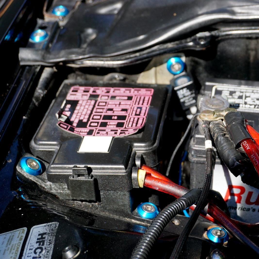 ZSPEC Stage-3 Dress Up Bolts® Fastener Kit for '97-99 Honda Civic/Del Sol 1.6L D-Series, Stainless & Billet