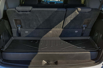 SMARTLINER Custom Fit Floor Mats 3 Rows and Cargo Liner Behind 2nd Row Set Black 2015 - 2020 Tahoe / Yukon with 2nd Row Bench Seats