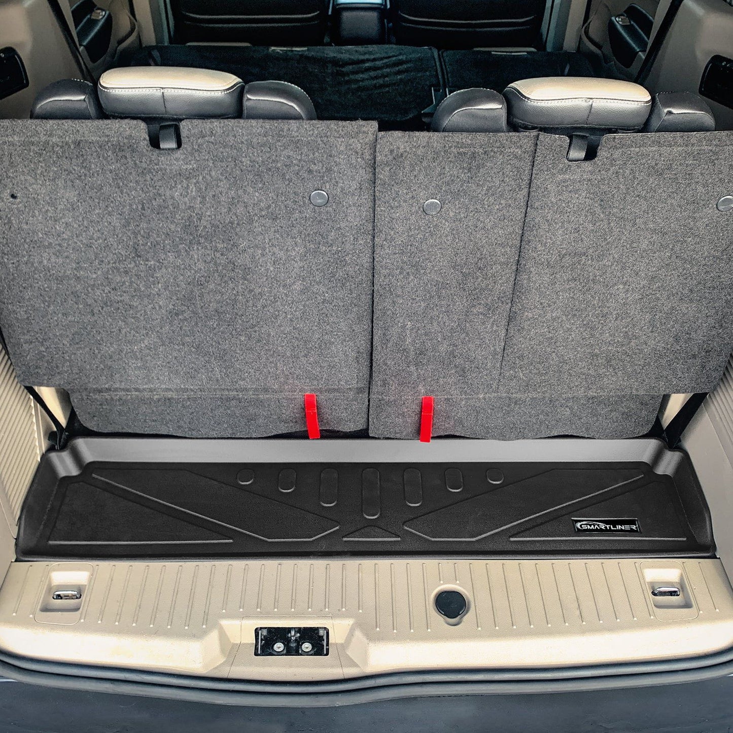 SMARTLINER Custom Fit Floor Liners For 2014-2017 Transit Connect With Carpet Flooring (Long Wheelbase & 2nd Row Bucket Seats)
