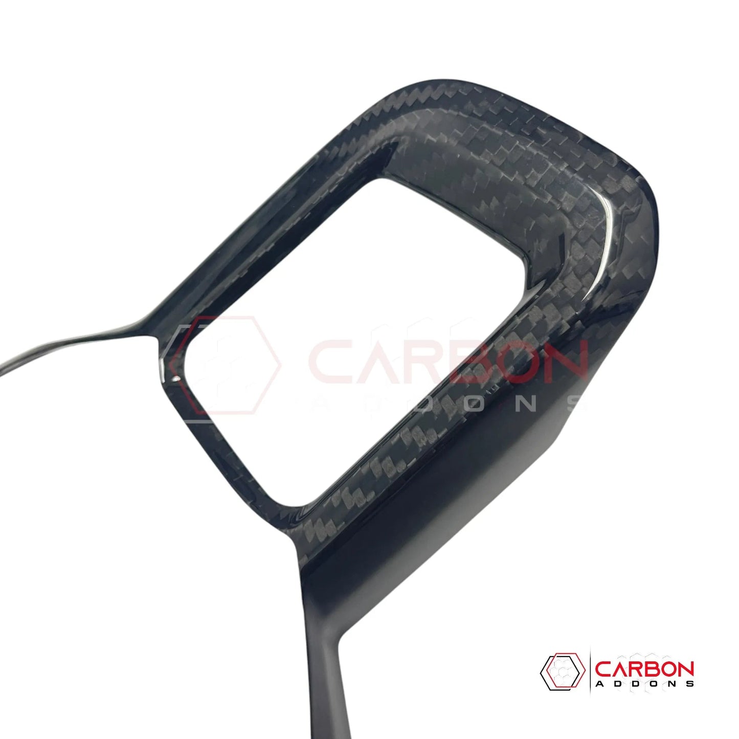 Real Carbon Fiber Steering Wheel Trim Covers for 2024+ Ford Mustang