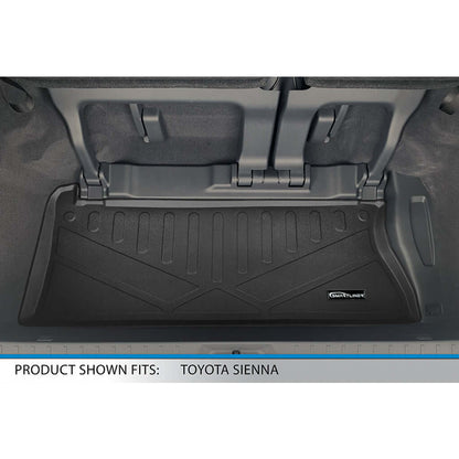 SMARTLINER Custom Fit Floor Liners For 2021-2026 Toyota Sienna with 2nd Row Bucket Seats and Spare Tire