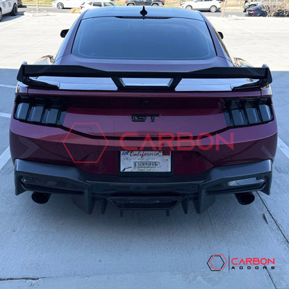 Real Carbon Fiber Rear Diffuser for 2024+ Ford Mustang GT