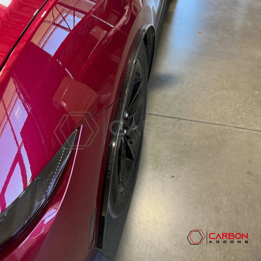 2024+ Ford Mustang Carbon Fiber Front Fender Flares (Pair)