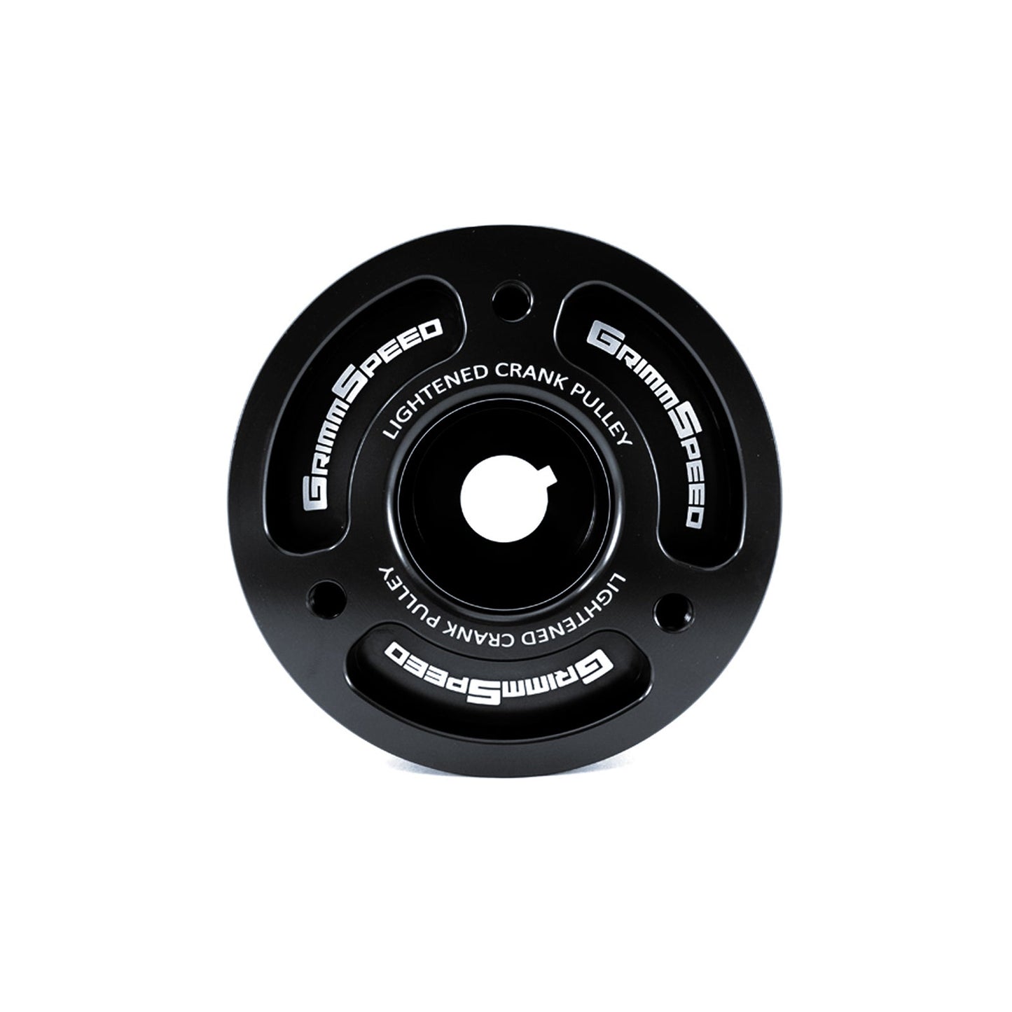 GrimmSpeed Lightweight Crank Pulley - Black - Subaru EJ Engines GRM095015BK