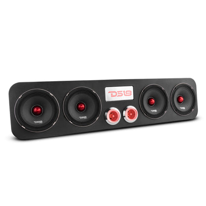 28" High Density ABS Universal Enclosure 4 x 5.25" and 2 x 2.3" Tweeters (Speakers Not Included)