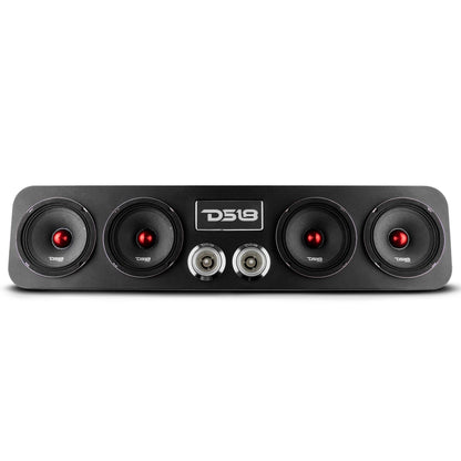 28" High Density ABS Universal Enclosure 4 x 5.25" and 2 x 2.3" Tweeters (Speakers Not Included)