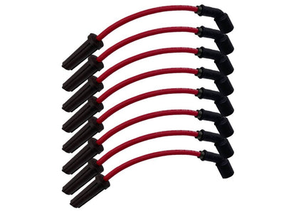 Granatelli 10" GM LS/LT 0-Ohm Red Spark Plug Wires – 28-1545S-R