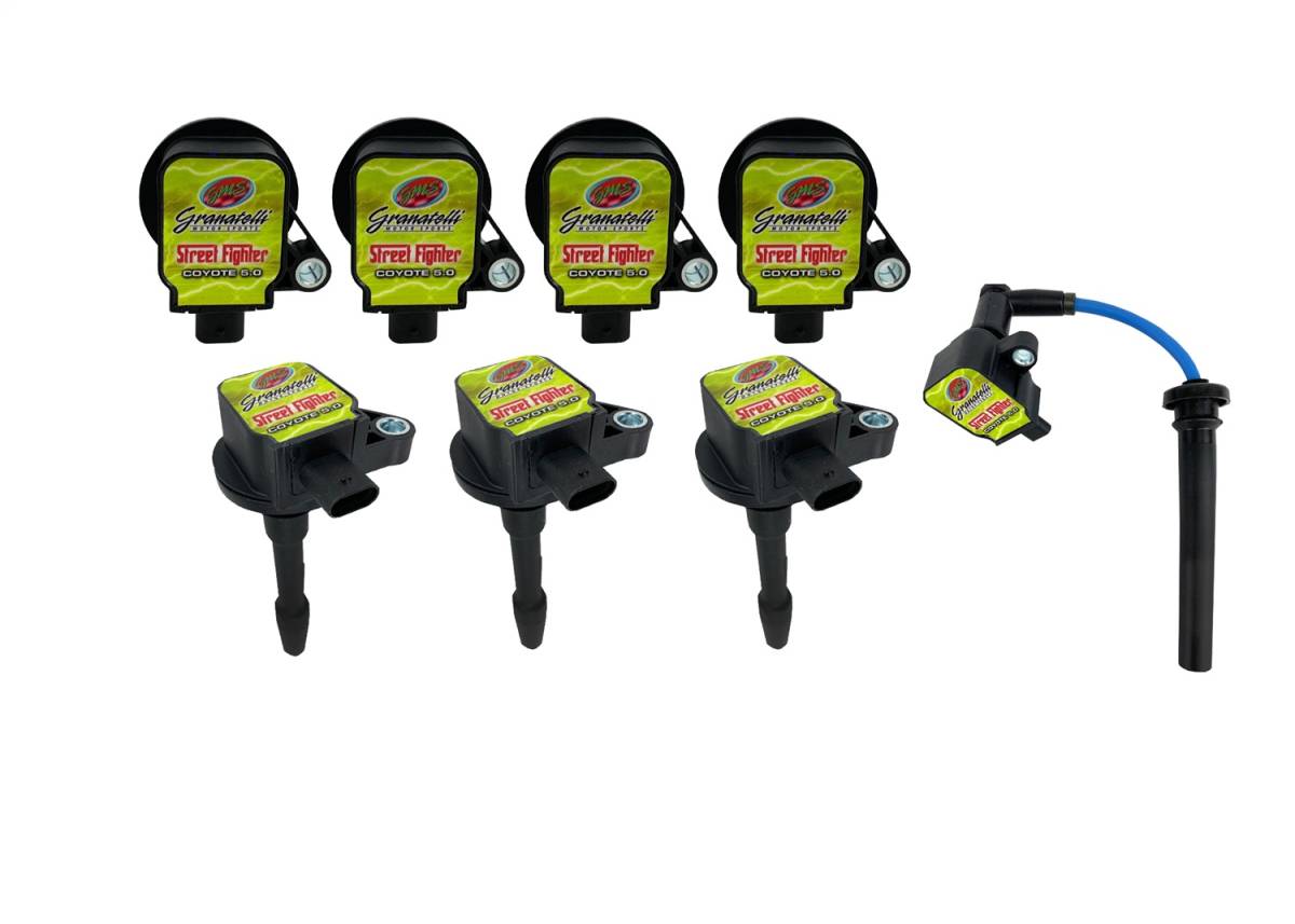 Granatelli 42,000KV Street Fighter Coil Pack Kit for Ford Mustang GT & F-150 5.0L Coyote – 28-1818SF