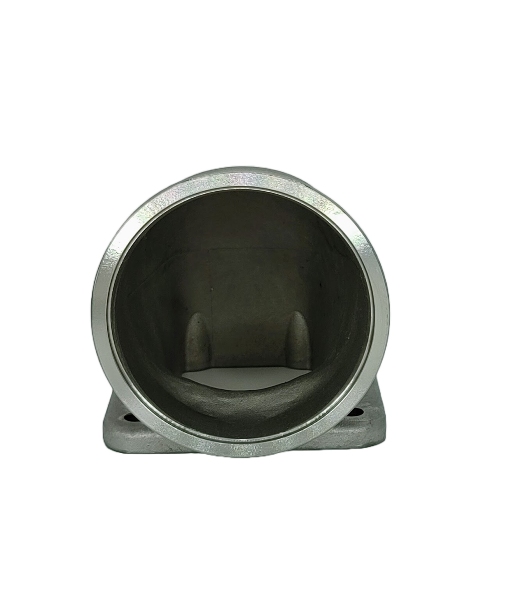 Granatelli 90° Turbo Adapter – 3.0" V-Band to T3/T4 Housing, Cast Threaded - 540209