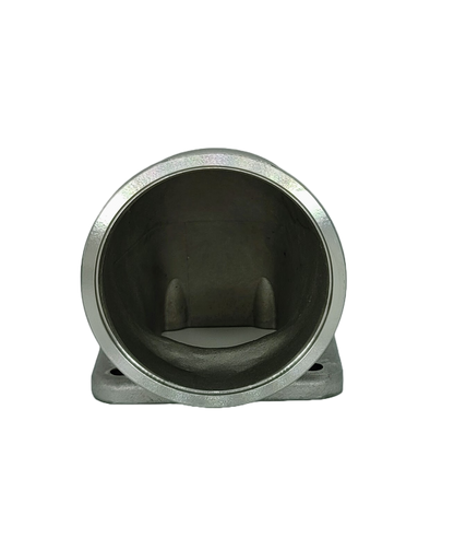 Granatelli 90° Turbo Adapter – 3.0" V-Band to T3/T4 Housing, Cast Threaded - 540209