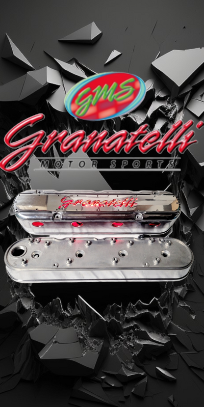 Granatelli LS 2-Piece Tall Valve Covers, Polished Finish, Integral Coil Mounts, 4.8L-7.0L, Pair – 640361-4