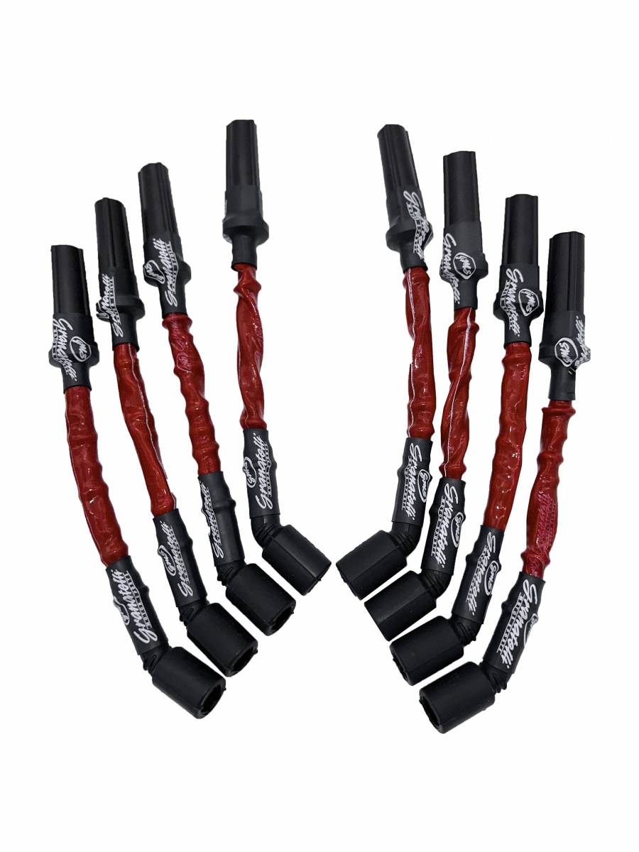 Granatelli 10" GM LS/LT 0-Ohm Red High-Temp Spark Plug Wires – 28-1545HTR
