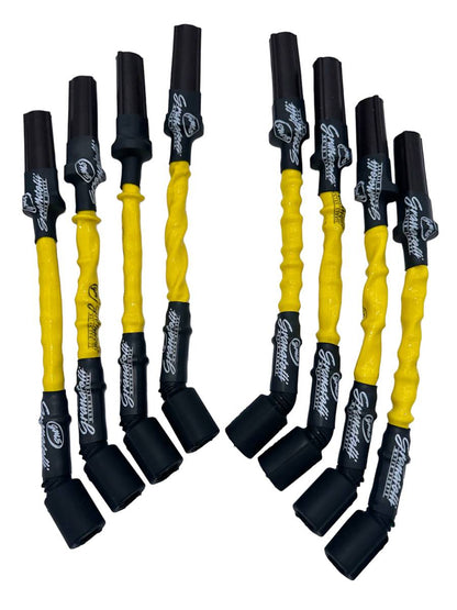 Granatelli 12" GM LS/LT 0-Ohm Yellow High-Temp Spark Plug Wires – 28-1629HTY