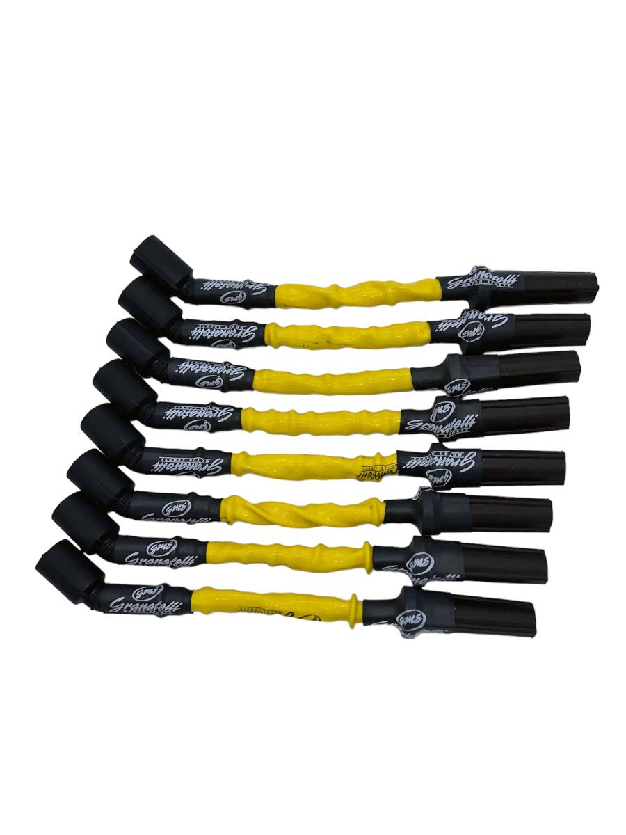 Granatelli 12" GM LS/LT 0-Ohm Yellow High-Temp Spark Plug Wires – 28-1629HTY
