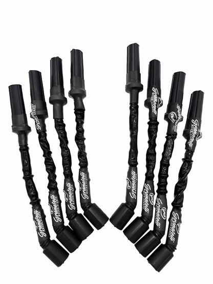 Granatelli 12" GM LS/LT 0-Ohm Black High-Temp Spark Plug Wires – 28-1629HTB