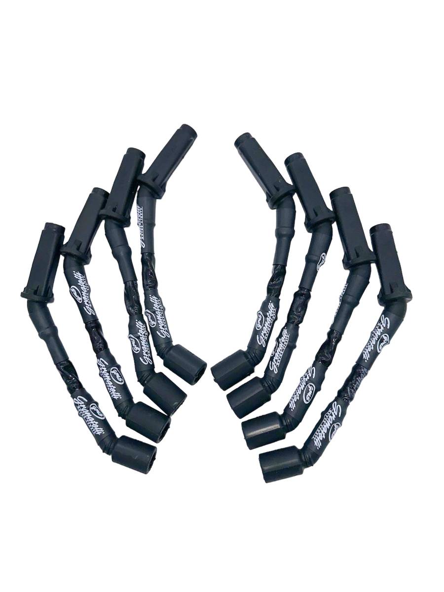 Granatelli 8" GM LS/LT 0-Ohm Black High-Temp Spark Plug Wires – 28-1811HTB