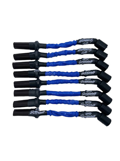Granatelli 10" GM LS/LT 0-Ohm Blue High-Temp Spark Plug Wires – 28-1545HTBL