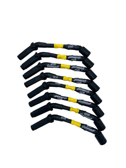 Granatelli 8" GM LS/LT 0-Ohm Yellow Spark Plug Wires – 28-1811HTY