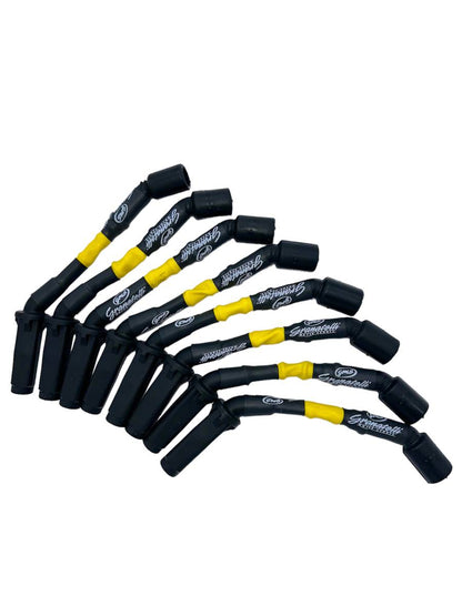 Granatelli 8" GM LS/LT 0-Ohm Yellow Spark Plug Wires – 28-1811HTY