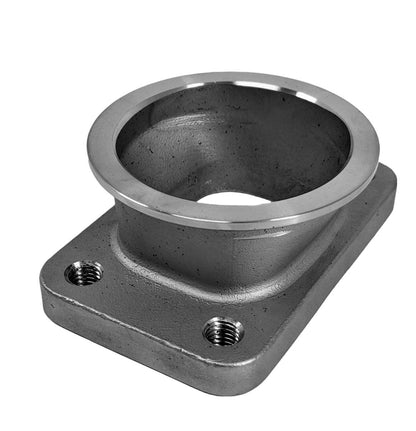 Granatelli 2.5" V-Band to T3 Turbo Adapter – Cast 304 Stainless, Threaded - 540208
