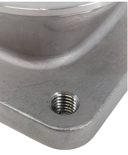 Granatelli 2.5" V-Band to T3 Turbo Adapter – Cast 304 Stainless, Threaded - 540208