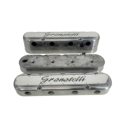 Granatelli LS 2-Piece Tall Valve Covers, Polished Finish, Integral Coil Mounts, 4.8L-7.0L, Pair – 640361-4