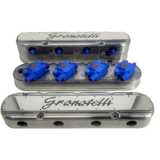 Granatelli Motor Sports LS 2 pc Tall Valve Cover Polished Finish, 4.8, 5.3, 5.7, 6.0, 6.2, 7.0L, Pair