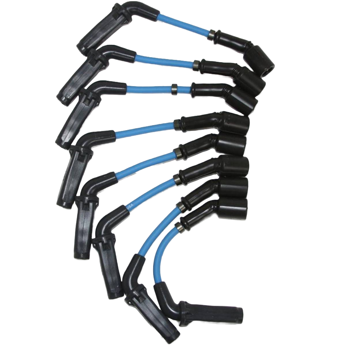 Granatelli 8" GM LS/LT 0-Ohm Blue Spark Plug Wires – 28-1811S