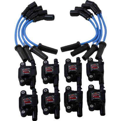Granatelli Pro Series Xtreme 80,000V Coil Pack & 0-Ohm Wire Kit for GM L83 5.3L & L86 6.2L – 28-5362KIT