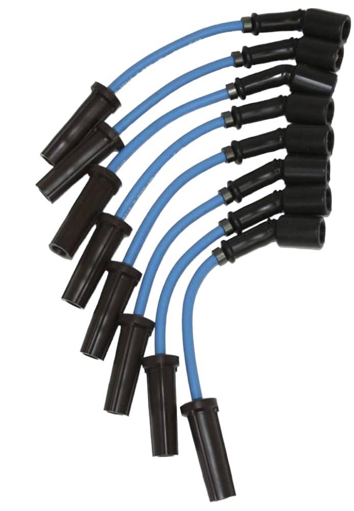 Granatelli 10" GM L83 5.3L/L86 6.2L Truck/SUV 0-Ohm Blue Spark Plug Wires – 28-5362S