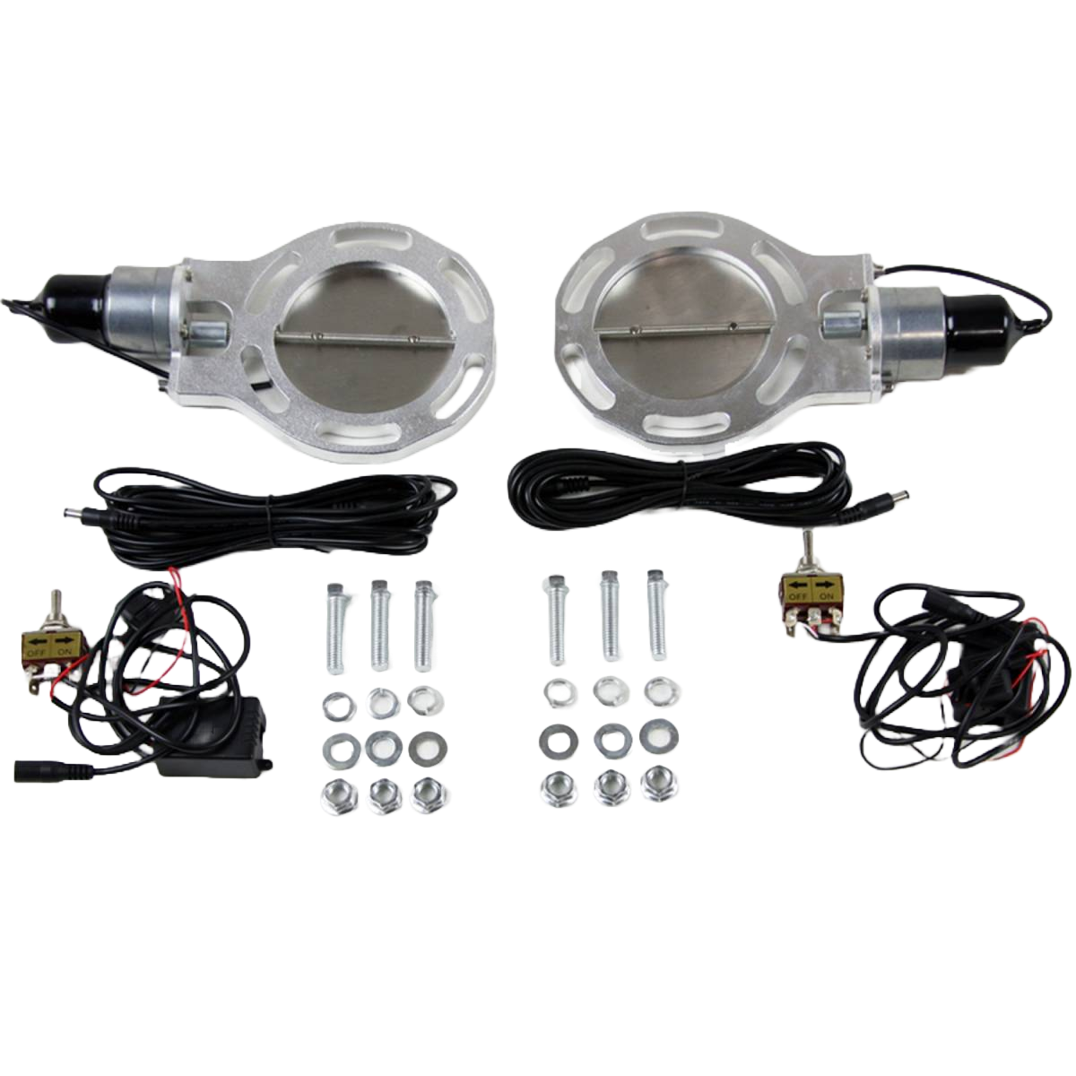 Granatelli 4.0-Inch Electronic Exhaust Cutouts – Set of 2 – 307540D