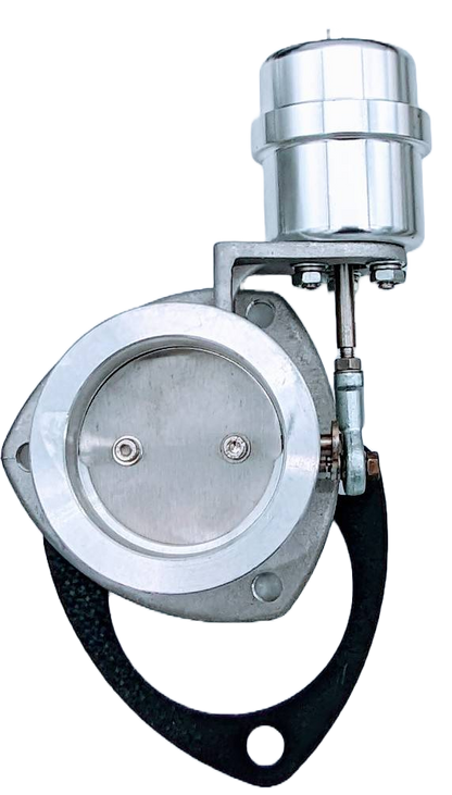 Granatelli 3-Inch Single Round Vacuum/Pressure-Controlled Electronic Stainless Steel Slip-Fit Exhaust Cutout Kit – 309530