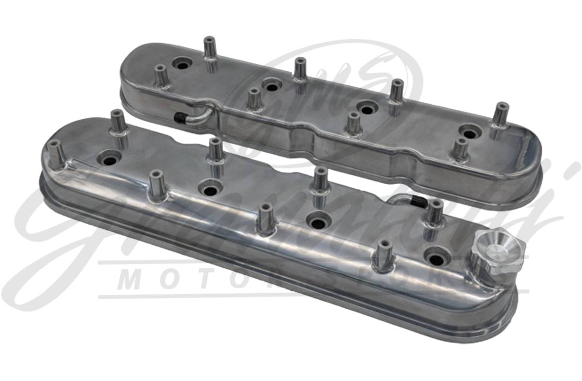 Granatelli LS Tall Valve Covers, Polished Finish, Integral Coil Mounts, 4.8L-7.0L, Pair – 640361