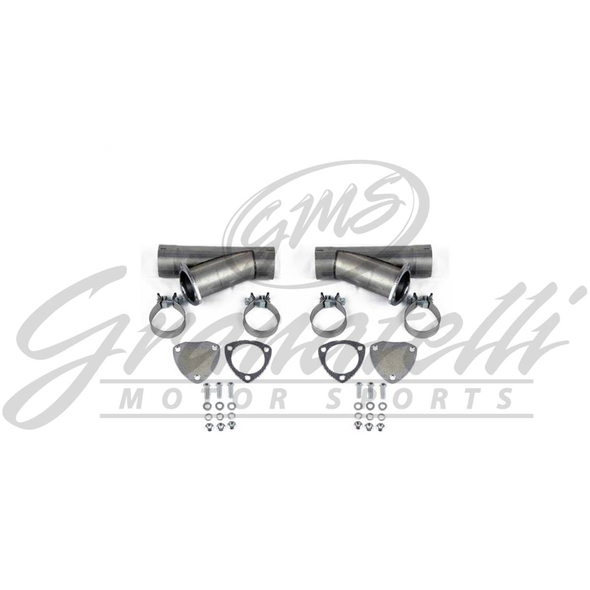 Granatelli 2.25-Inch Dual Round Manual Mild Steel Slip-Fit Exhaust Cutout Kit – 304522D