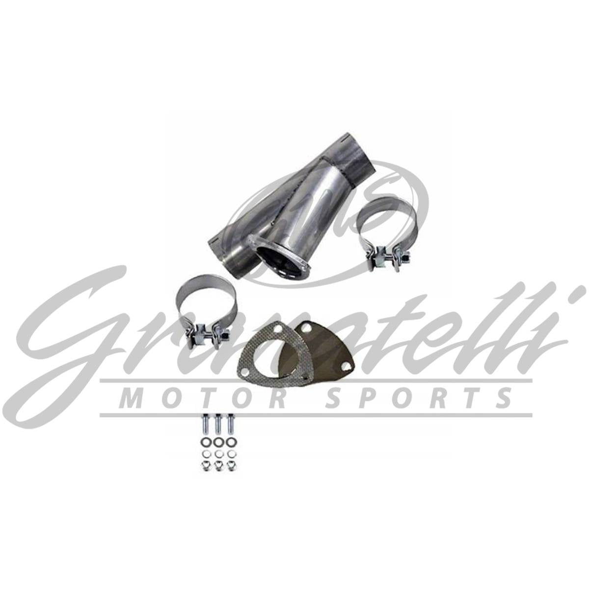 Granatelli 2.5-Inch Single Round Manual Stainless Steel Slip-Fit Exhaust Cutout Kit – 305525