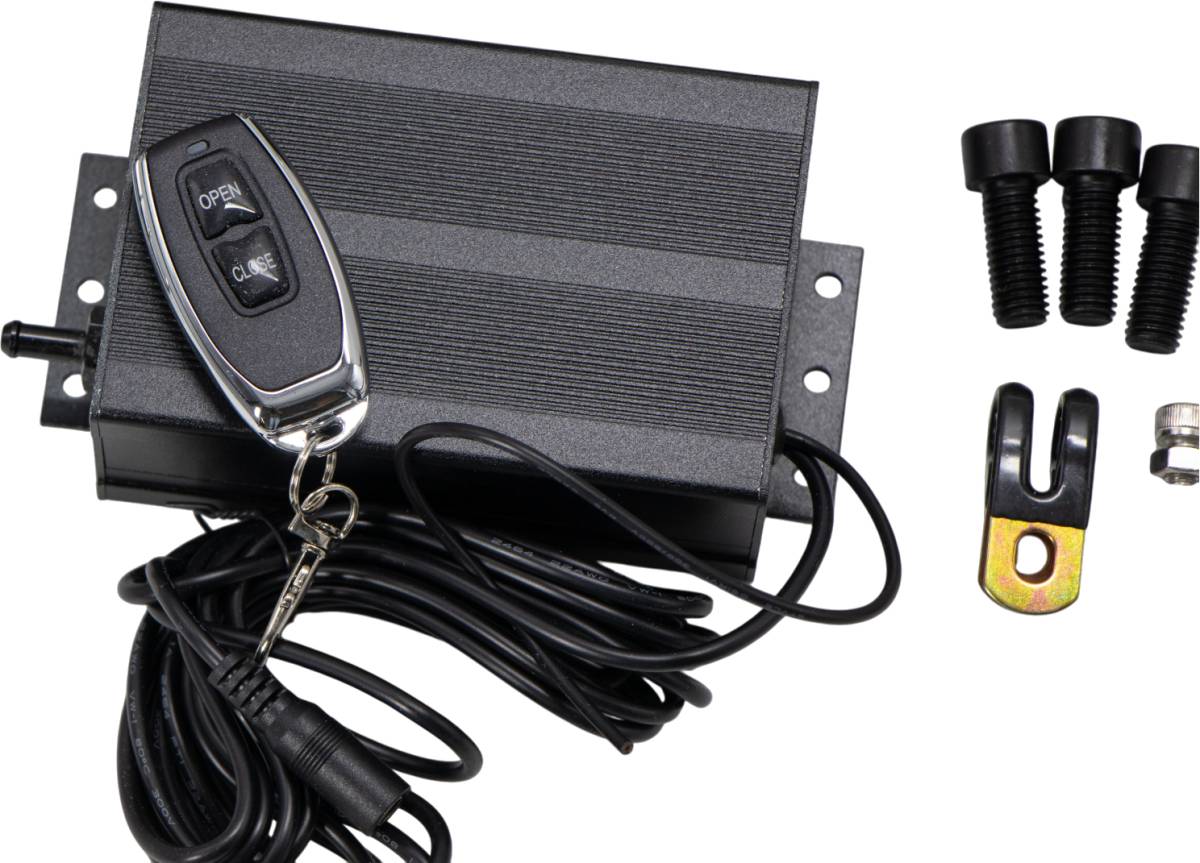 Granatelli 2.5-Inch Single Round Vacuum/Pressure-Controlled Electronic Stainless Steel Slip-Fit Exhaust Cutout Kit – 309525