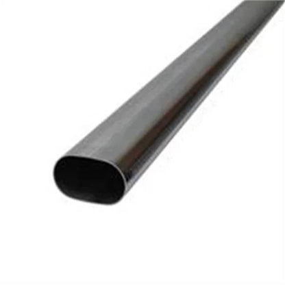 Granatelli 3-Inch Oval Stainless Steel Exhaust Tubing – 5-Foot Length – 313535
