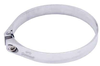 Granatelli Polished Billet Aluminum Hose Clamp 109.6mm–111.6mm (Approx. 4.31"–4.39") – 971400P