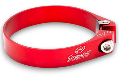 Granatelli Red Billet Aluminum Hose Clamp 47.5mm–49.5mm (Approx. 1.87"–1.94") – 971175R