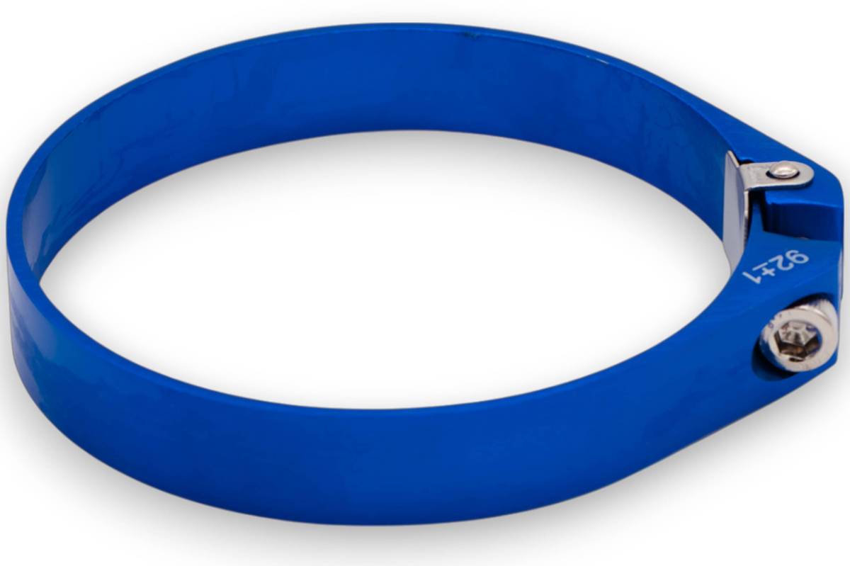 Granatelli Blue Anodized Billet Aluminum Hose Clamp 109.6mm–111.6mm (Approx. 4.31"–4.39") – 971400B