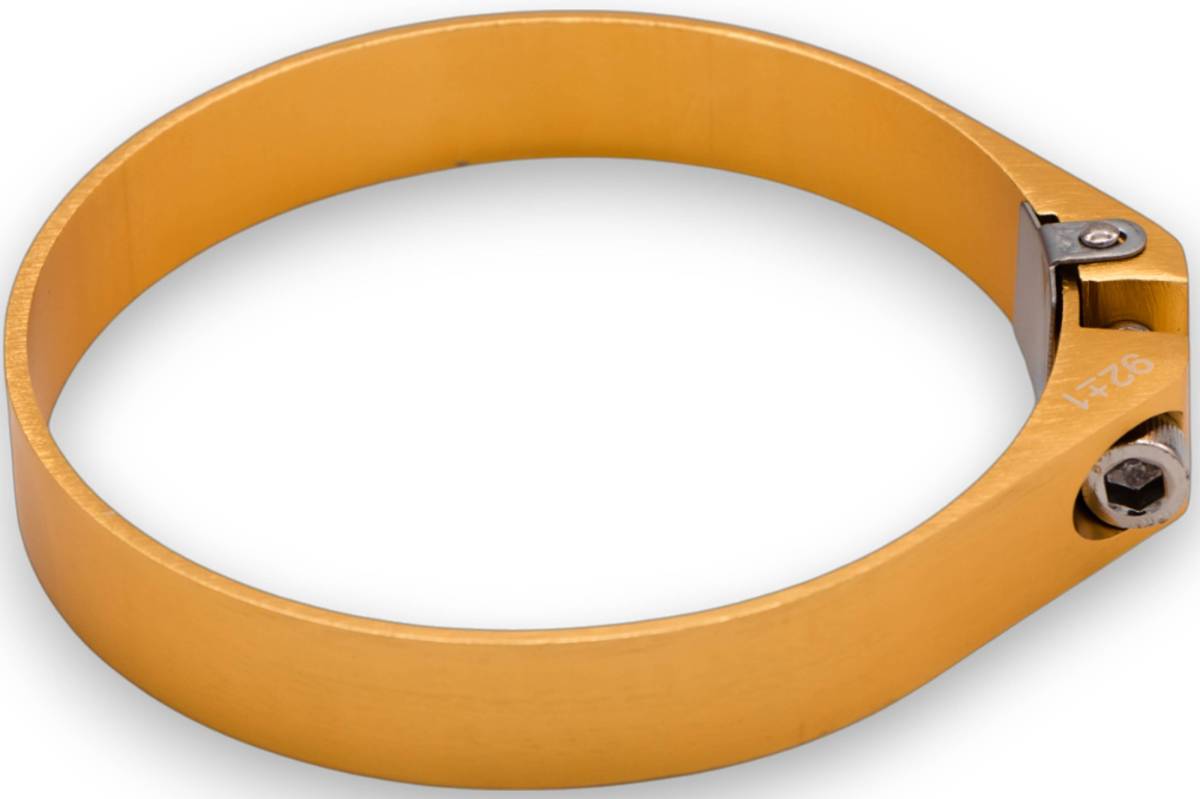 Granatelli Gold Billet Aluminum Hose Clamp 109.6mm–111.6mm (Approx. 4.31"–4.39") – 971400G