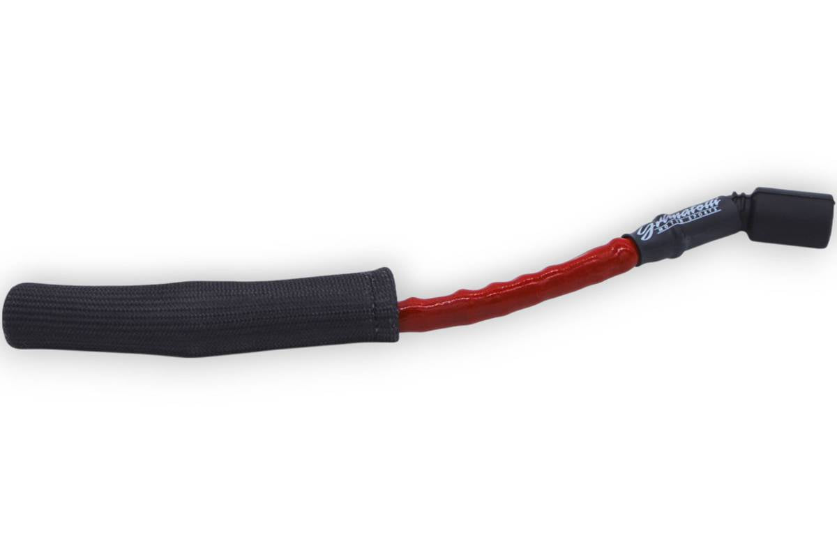 Granatelli 10" GM LS/LT 0-Ohm Red Single Spark Plug Wire w/ Black Kevlar Boot – 28-1545-1RB
