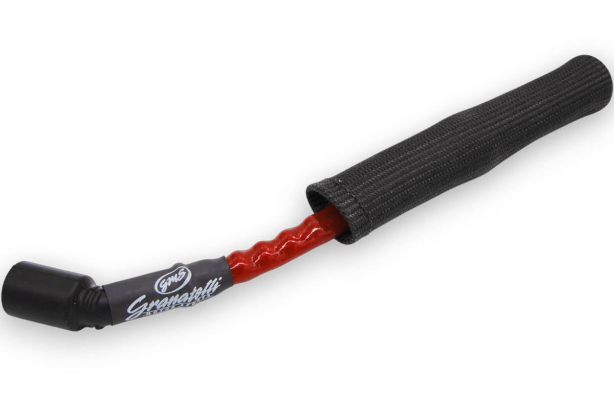Granatelli 12" GM LS/LT 0-Ohm Red Single Spark Plug Wire w/ Black Kevlar Boot – 28-1629-1RB