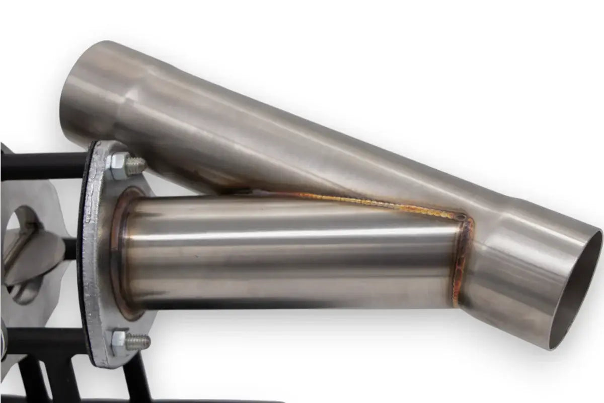 Granatelli 2.25-Inch Single Round Electronic Stainless Steel Weld-In Exhaust Cutout Kit – 307522