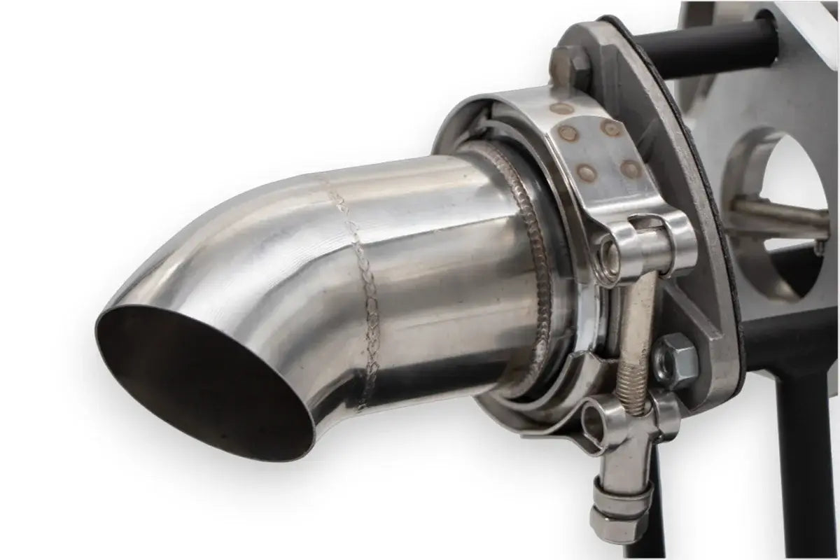Granatelli 2.25-Inch Dual Round Electronic Stainless Steel Weld-In Exhaust Cutout Kit – 307522D