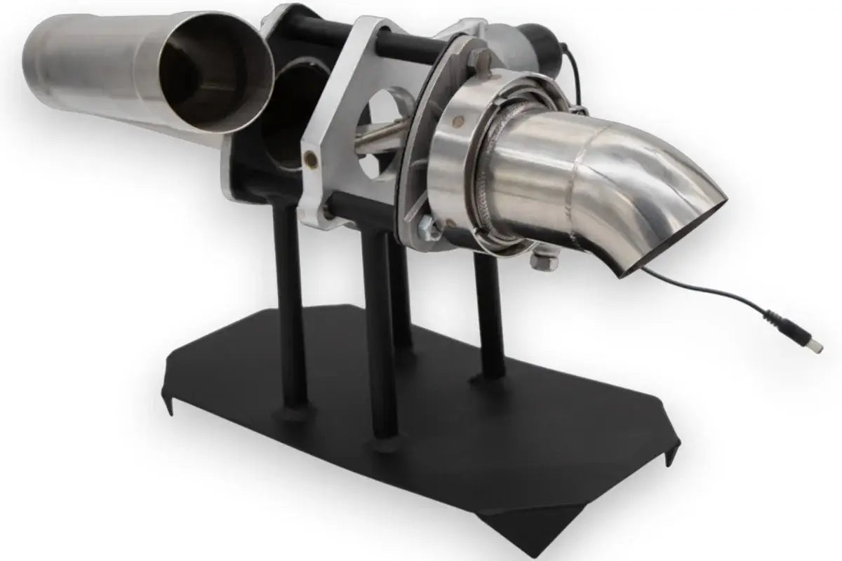 Granatelli 2.25-Inch Dual Round Electronic Stainless Steel Weld-In Exhaust Cutout Kit – 307522D