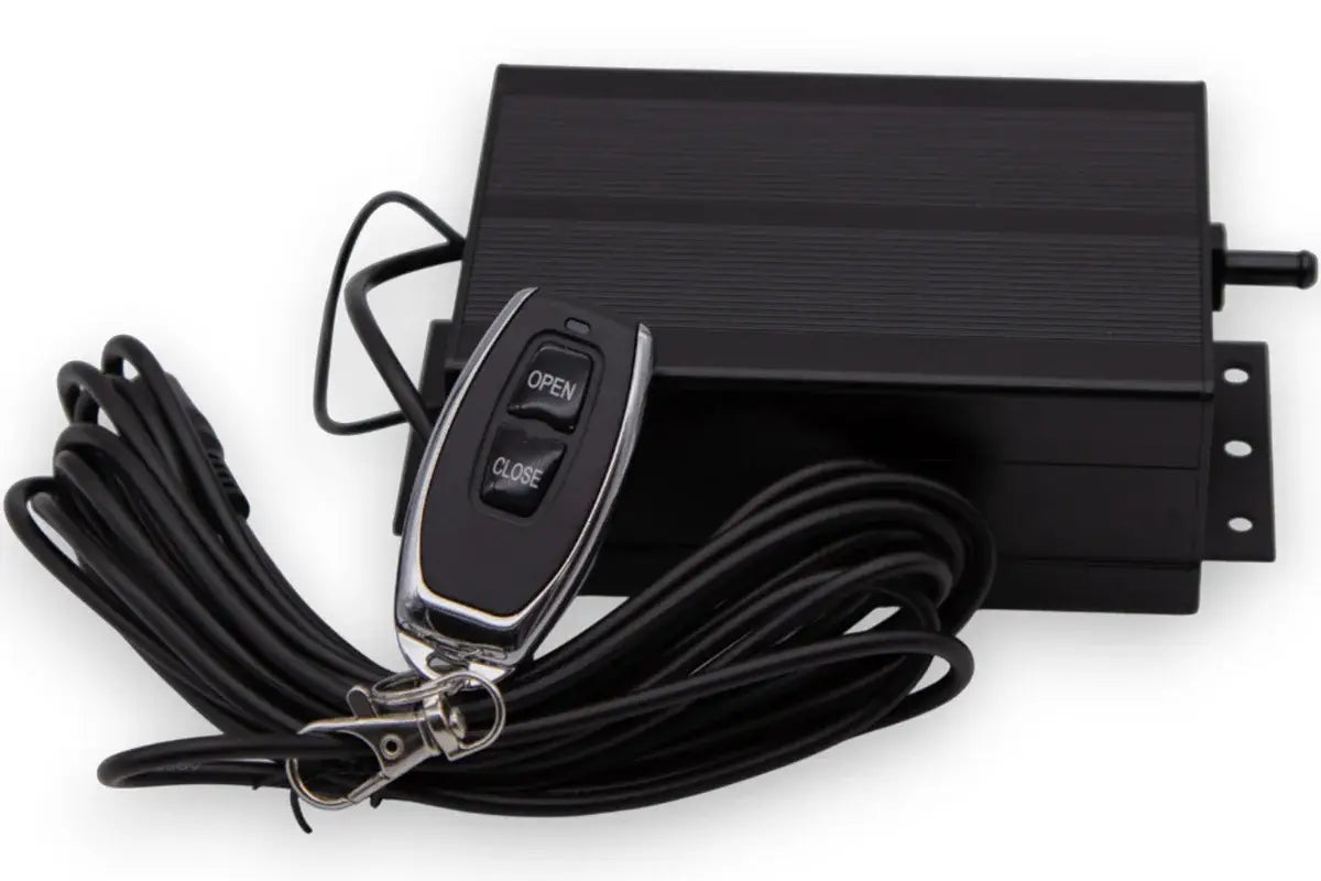 Granatelli 3-Inch Single Round Vacuum/Pressure-Controlled Electronic Stainless Steel Slip-Fit Exhaust Cutout Kit – 309530